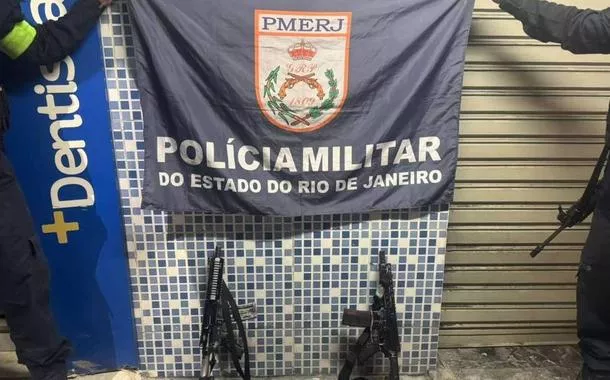 Fuzis apreendidos pela Polícia Militar o Rio de Janeiro