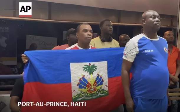 Torcedores da seleção haitiana