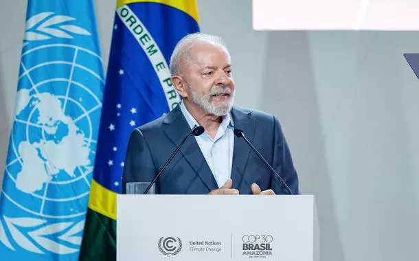 Pesidente Lula durante a abertura da COP30
