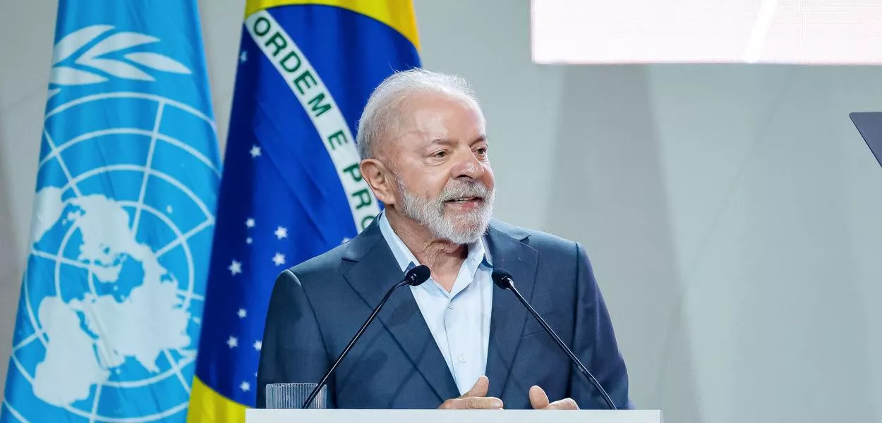 Pesidente Lula durante a abertura da COP30