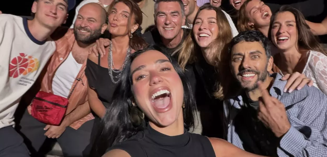 Dua Lipa no Cristo Redentor