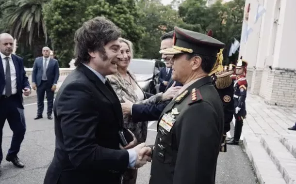 Javier Milei e Carlos Alberto Presti