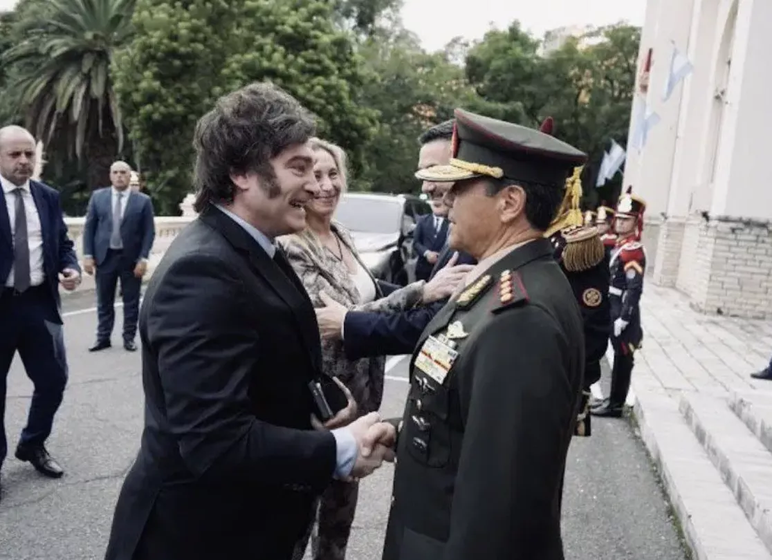 Javier Milei e Carlos Alberto Presti