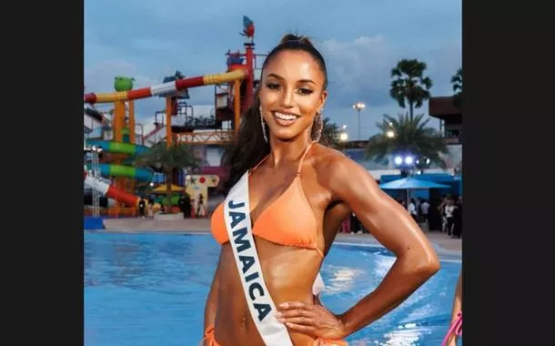 Gabrielle Henry sofreu a queda na terça-feira (18/11), durante uma das apresentações do Miss Universo.