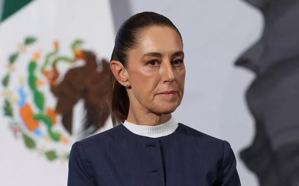 A presidente do México, Claudia Sheinbaum, durante entrevista coletiva na Cidade do México - 03/11/2025