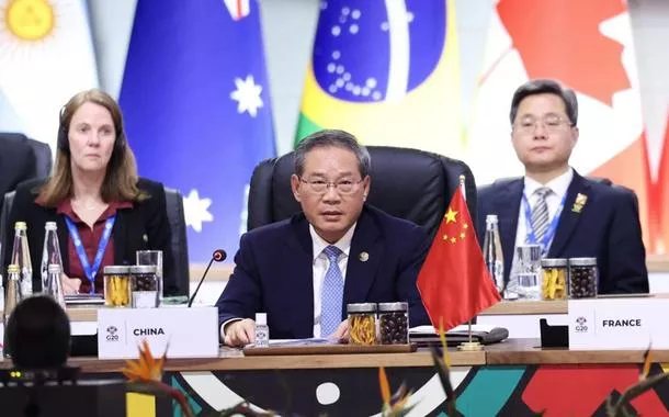 Premiê chinês insta G20 a defender livre comércio e construir uma economia mundial aberta