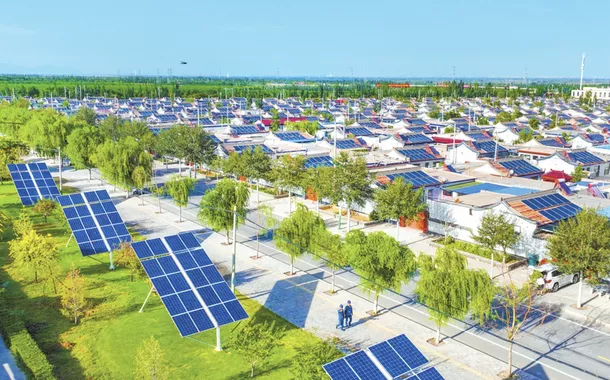 Paineis solares na China