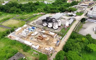 Unidade de liquefação e compressão da GNLink de gás natural instalada em Assú, no interior do Rio Grande do Norte
