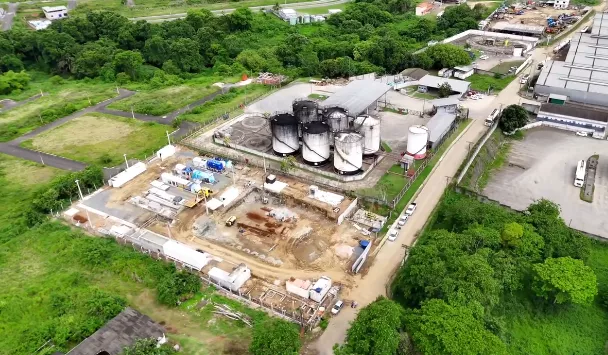 Unidade de liquefação e compressão da GNLink de gás natural instalada em Assú, no interior do Rio Grande do Norte