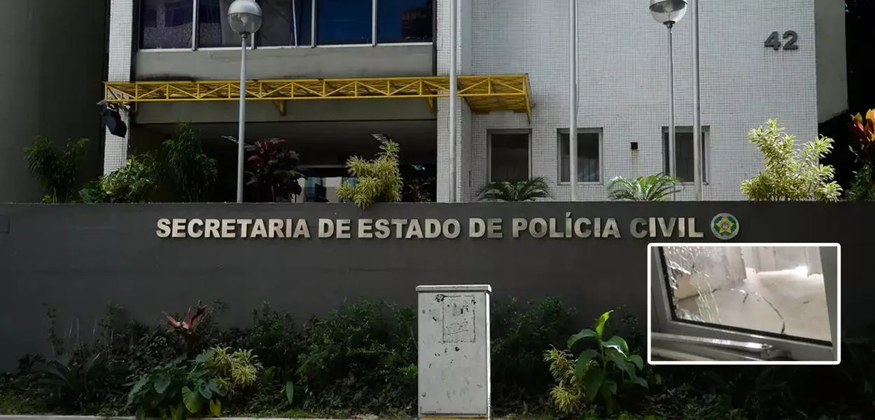 Órgão do governo do estado do Rio e, em menor destaque, uma escola baleada
