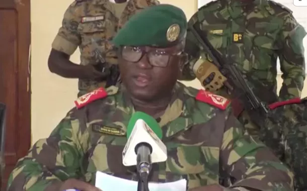 Dinis N'Tchama, porta-voz da jJunta Militar de Guiné-Bissau