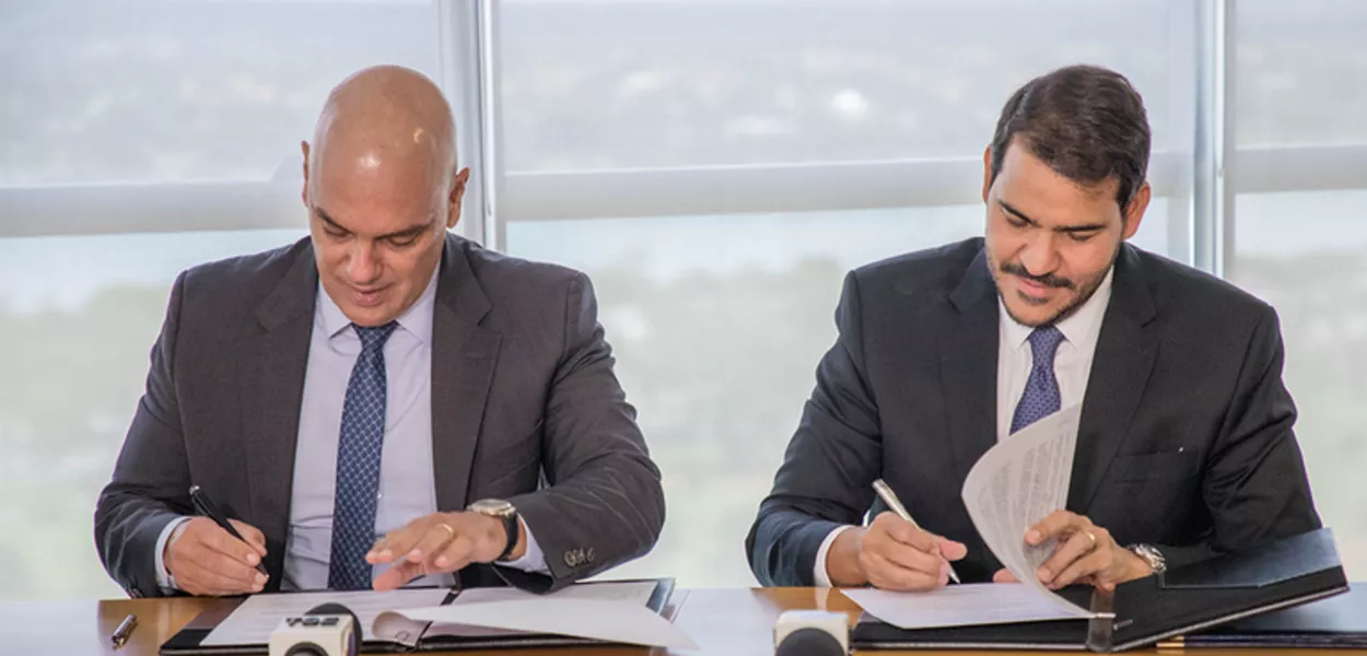 Alexandre de Moraes e Jorge Messias