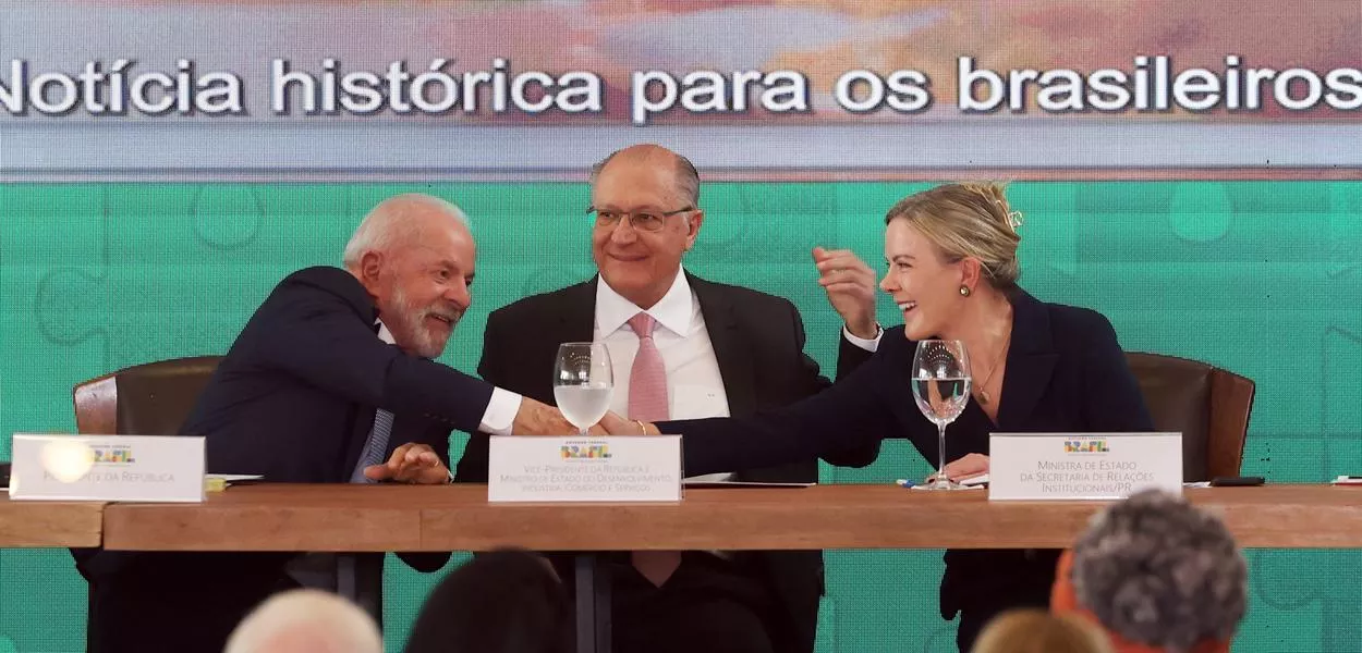 Lula, Geraldo Alckmin e Gleisi Hoffmann