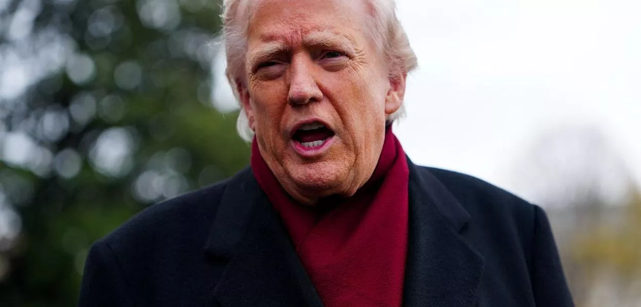 O presidente dos EUA, Donald Trump, na Casa Branca, em Washington, D.C. - 22/11/2025