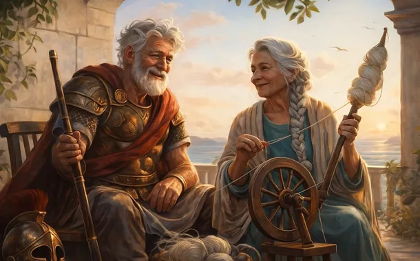 Representação de Ulisses e Penélope