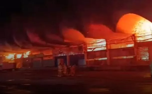 O Corpo de Bombeiros mobilizou uma operação de grande porte, com 110 militares, 31 viaturas e 14 quartéis envolvidos