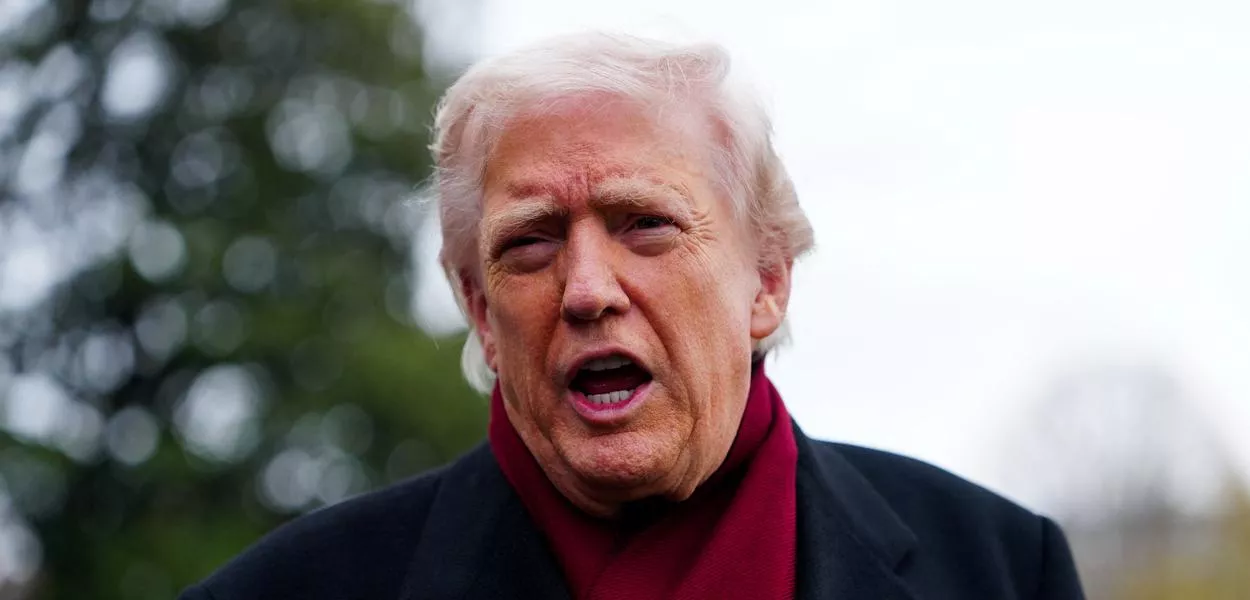 O presidente dos EUA, Donald Trump, na Casa Branca, em Washington, D.C. - 22/11/2025    