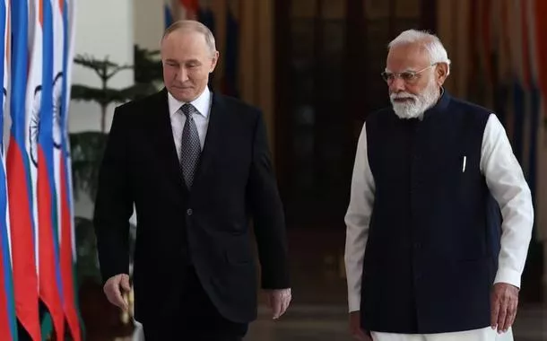 Vladimir Putin e Narendra Modi