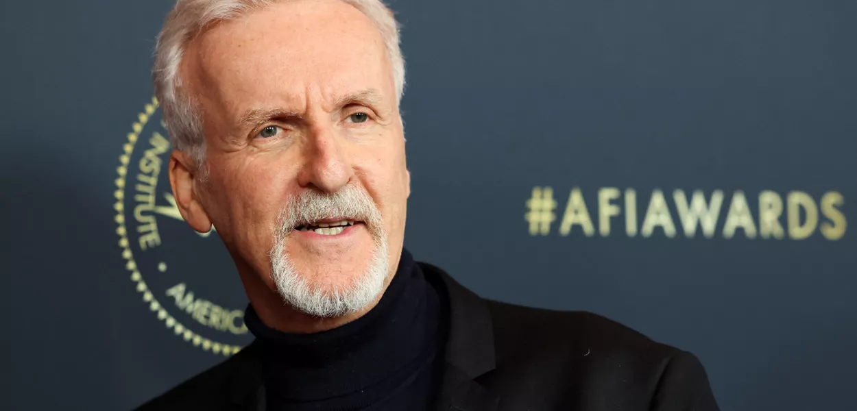 James Cameron comparece à cerimônia de entrega dos prêmios AFI (American Film Institute) em Los Angeles, Califórnia, EUA, em 13 de janeiro de 2023