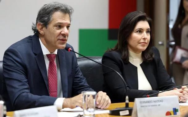 Brasília (DF) - 22/05/2025 - Os ministros da Fazenda, Fernando Haddad, e do Planejamento e Orçamento, Simone Tebet