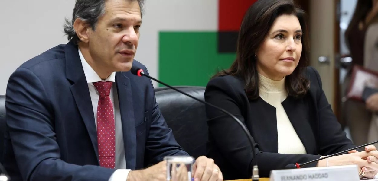 Brasília (DF) - 22/05/2025 - Os ministros da Fazenda, Fernando Haddad, e do Planejamento e Orçamento, Simone Tebet