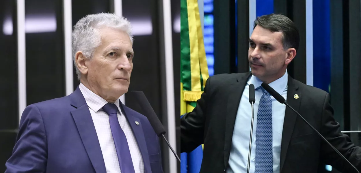 Rogério Correia e Flávio Bolsonaro