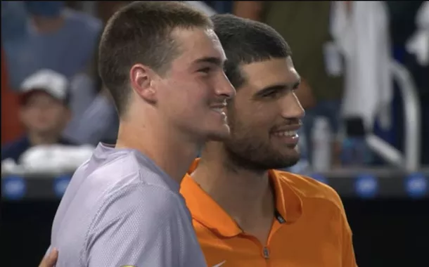 João Fonseca e Carlos Alcaraz