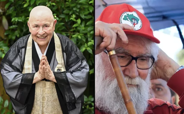 Monja Coen e Leonardo Boff