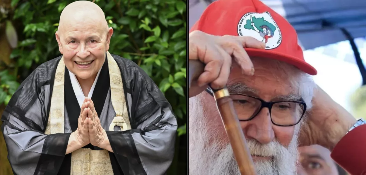 Monja Coen e Leonardo Boff