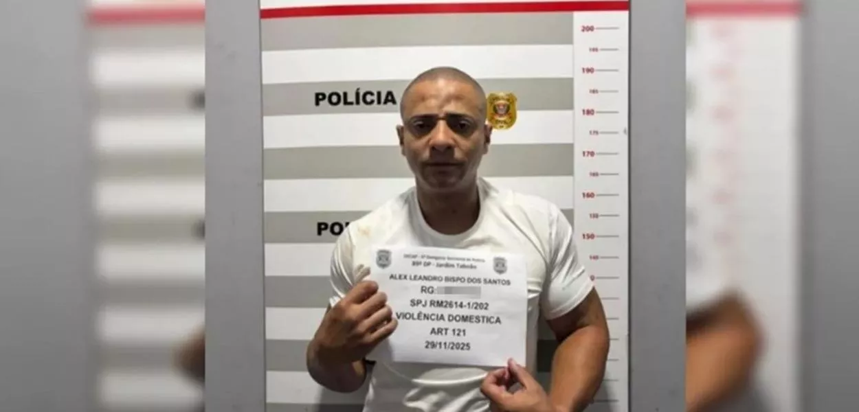 O companheiro dela, Alex Leandro Bispo dos Santos, de 40, foi preso na terça-feira (9/12) – ele é investigado pelo crime de feminicídio consumado