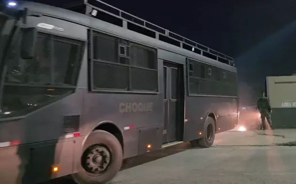 Veículo da tropa de choque da Polícia Militar do Rio de Janeiro