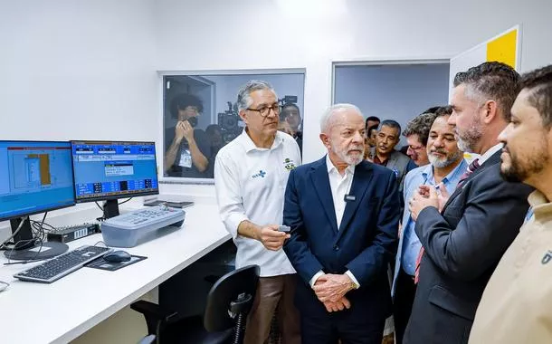 Presidente da República, Luiz Inácio Lula da Silva, durante visita e cerimônia de inauguração do Centro de Radioterapia do Hospital Nossa Senhora das Dores. Avenida João Soares Silva, Itabira (MG)Foto: Ricardo Stuckert / PR