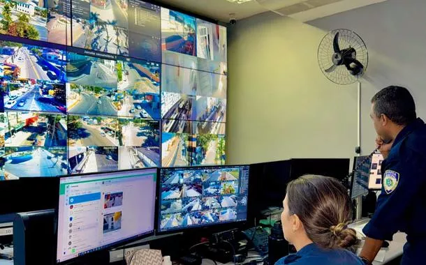 Sala de monitoramento da Prefeitura de Maricá