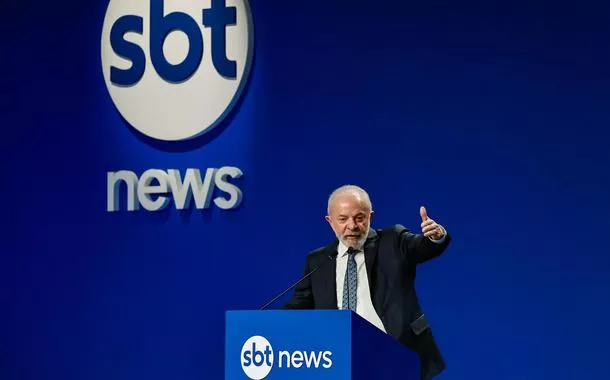 Lula no lançamento do SBT News