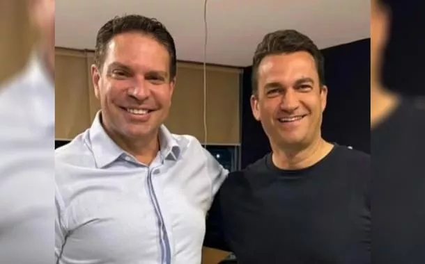 O empresário do garimpo Rodrigo Cataratas e Alexandre Ramagem