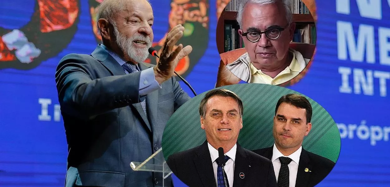 Lula, Marcos Coimbra e Jair e Flávio Bolsonaro