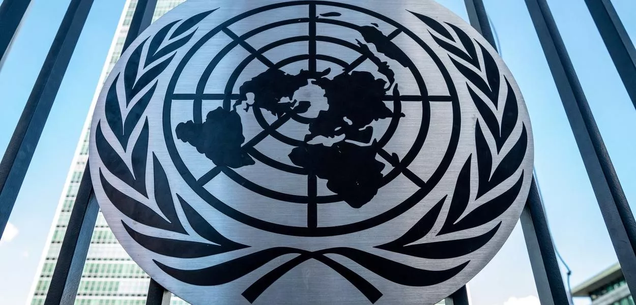 Emblema da ONU em Nova York - 23/8/2022