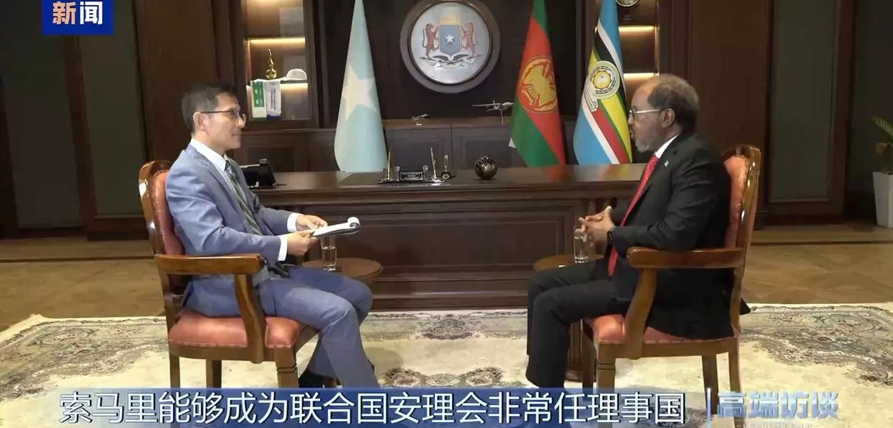 Entrevista com o presidente da Somália, Hassan Sheikh Mohamud
