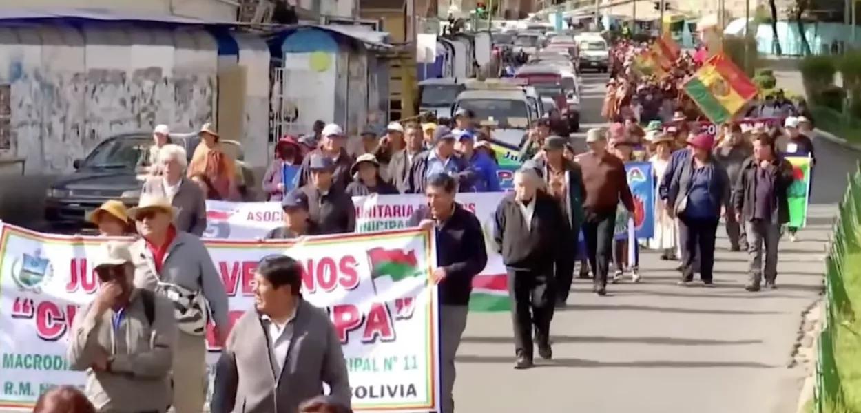 Protesto na Bolívia