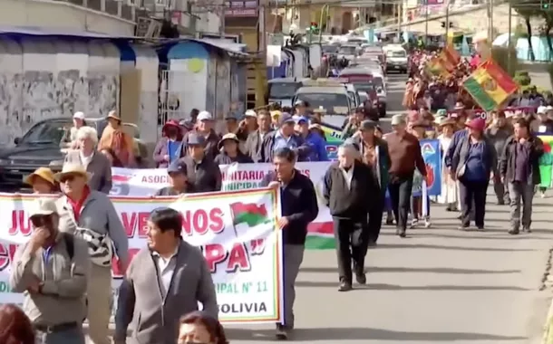 Protesto na Bolívia