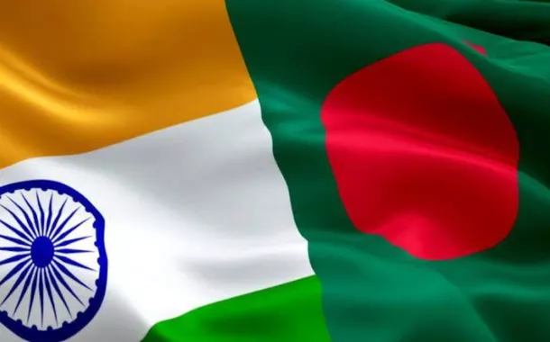 Bandeiras da Índia e de Bangladesh