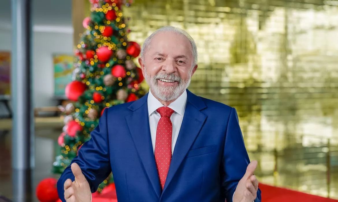 O presidente Luiz Inácio Lula da Silva em pronunciamento à nação por ocasião do Natal - 24/12/2025