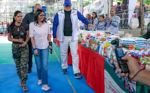 A vice-presidenta executiva da Venezuela, Delcy Rodríguez, aposta na produção nacional de alimentos 