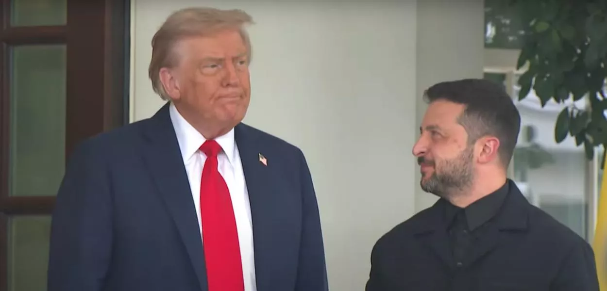 Donald Trump e Volodymyr Zelensky - 18/08/2025