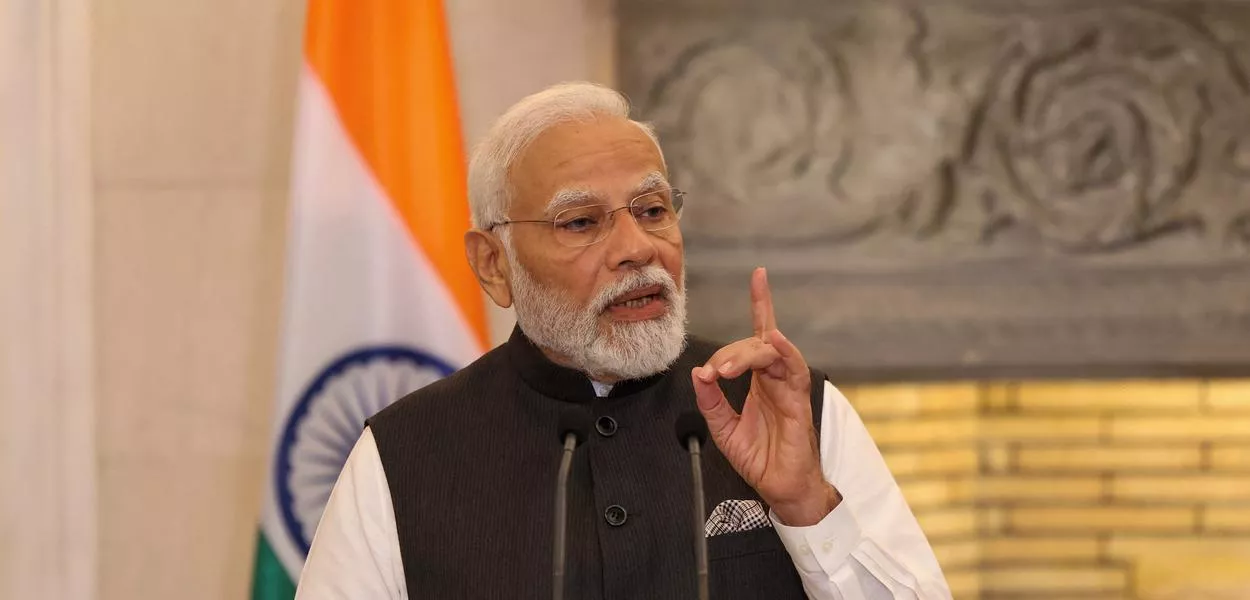 Primeiro-ministro da Índia, Narendra Modi 