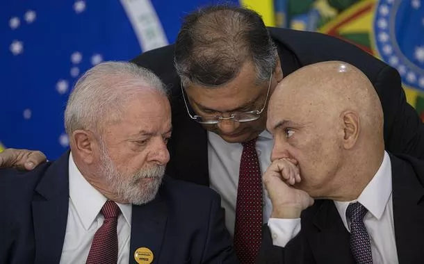 Lula, Flávio Dino e Alexandre de Moraes