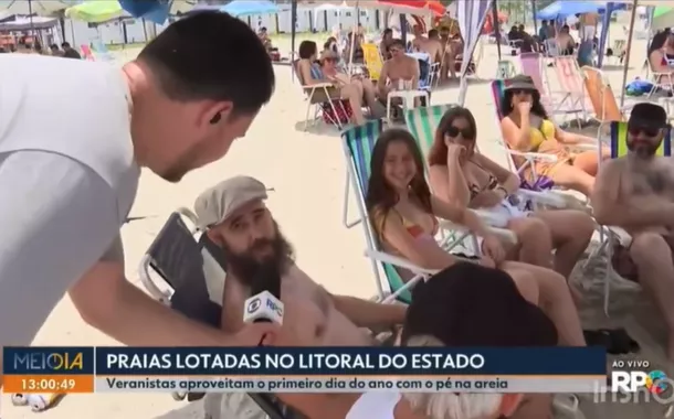 Ao vivo na Globo, banhista comemora prisão de Bolsonaro: "não tem nada melhor" (vídeo)
