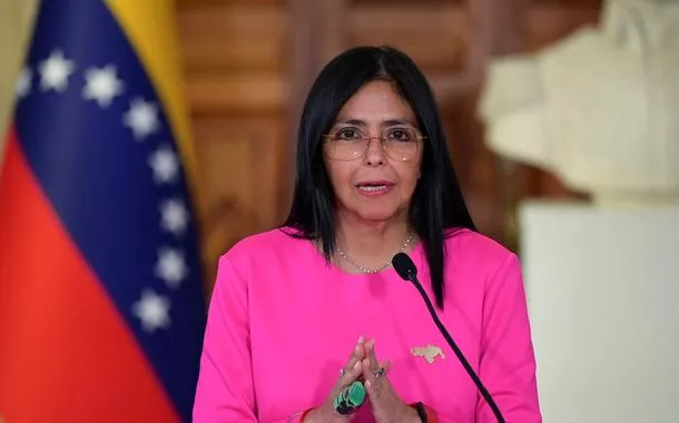 A presidente interina da Venezuela, Delcy Rodríguez, em Caracas - 11/08/2025
