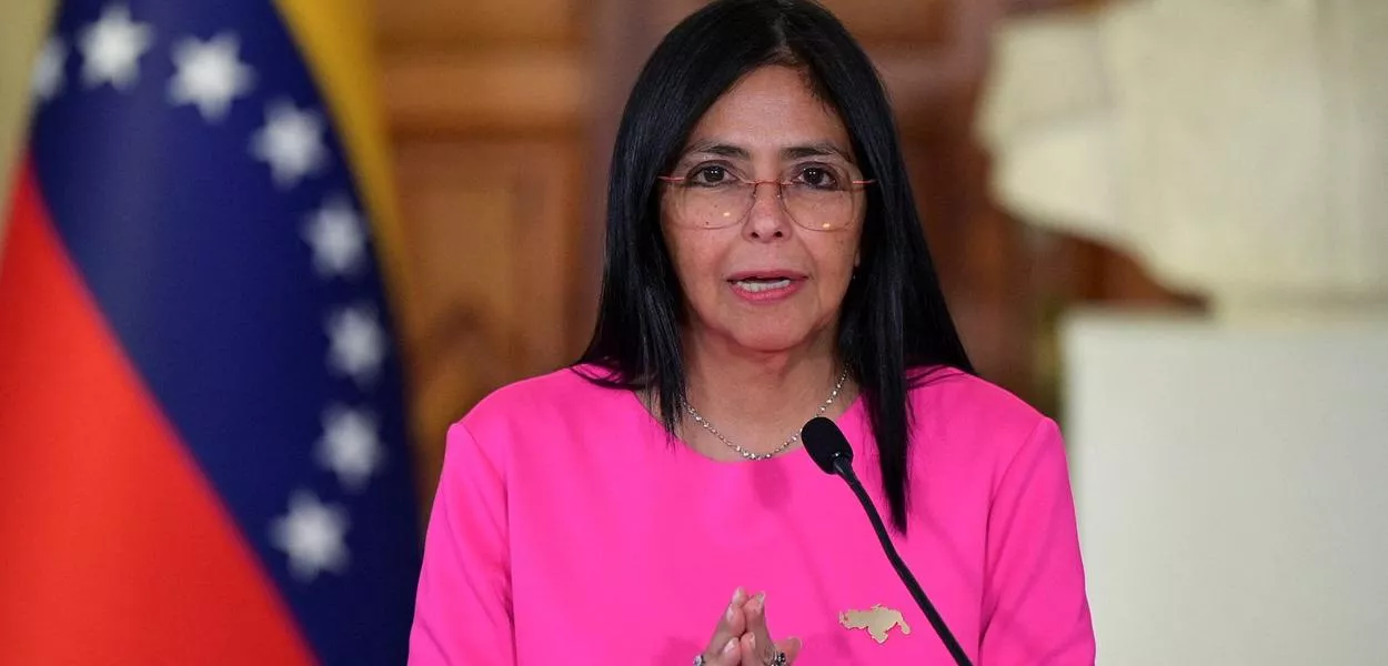 A presidente interina da Venezuela, Delcy Rodríguez, em Caracas - 11/08/2025