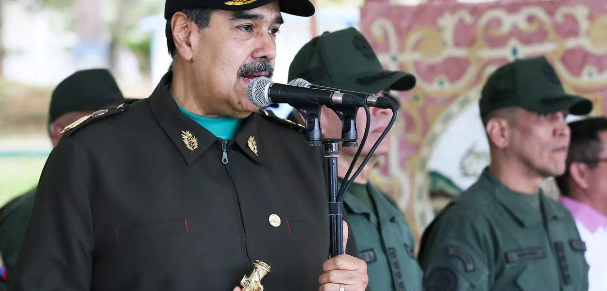 O presidente venezuelano Nicolás Maduro durante evento militar em La Guaira - 28/12/2025